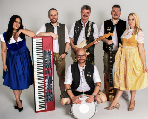 Partyband München, Hochzeitsband, Festzeltband Bayern jetzt buchen! The Munichs alle Bandmitglieder